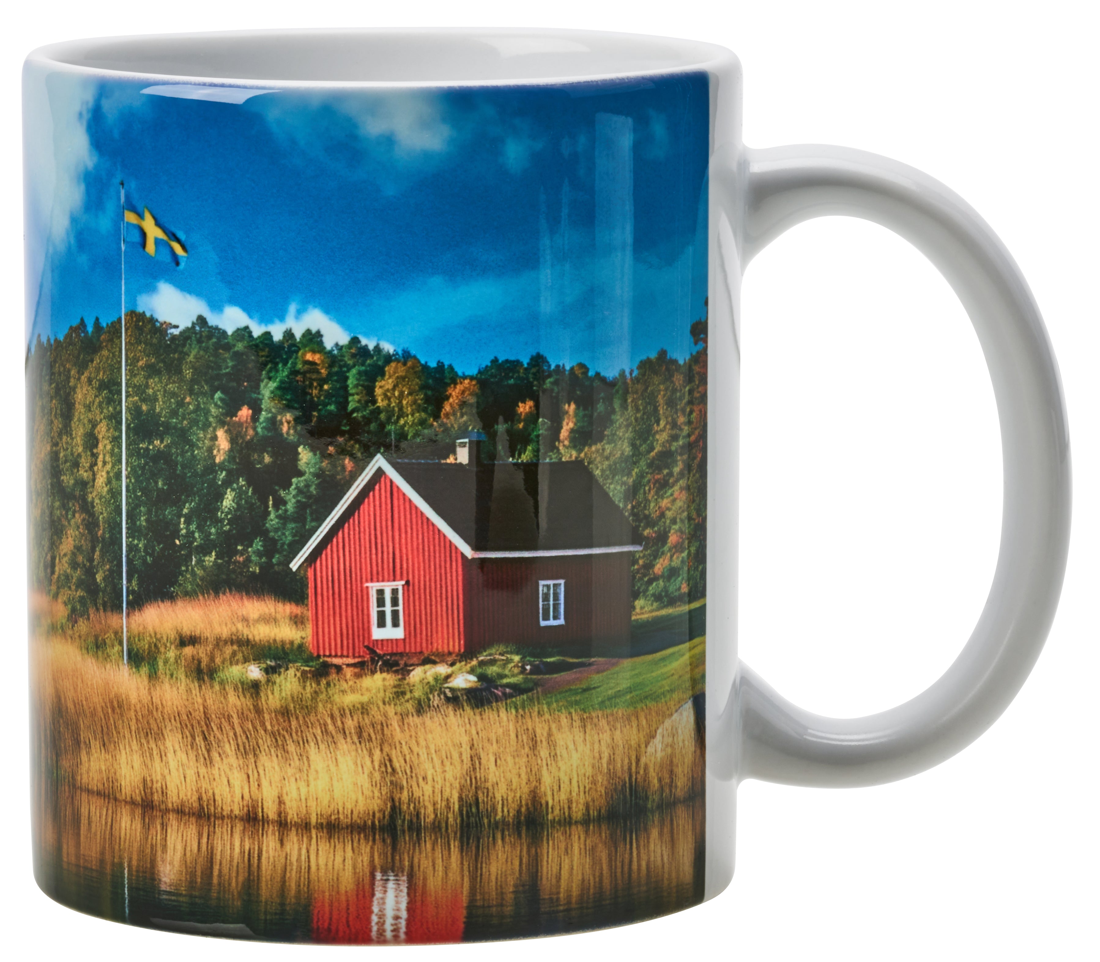 Porzellantasse Schweden Landschaft