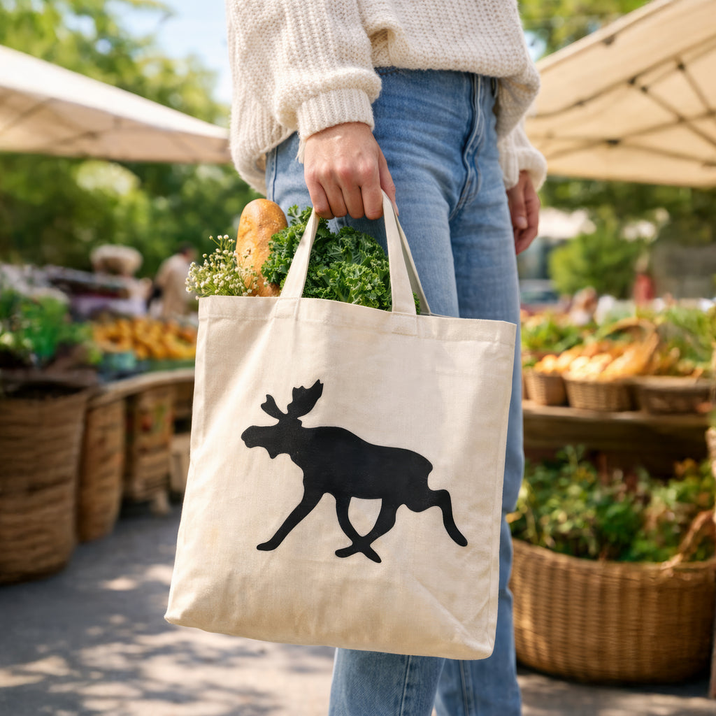Natural fabric bag - Elk